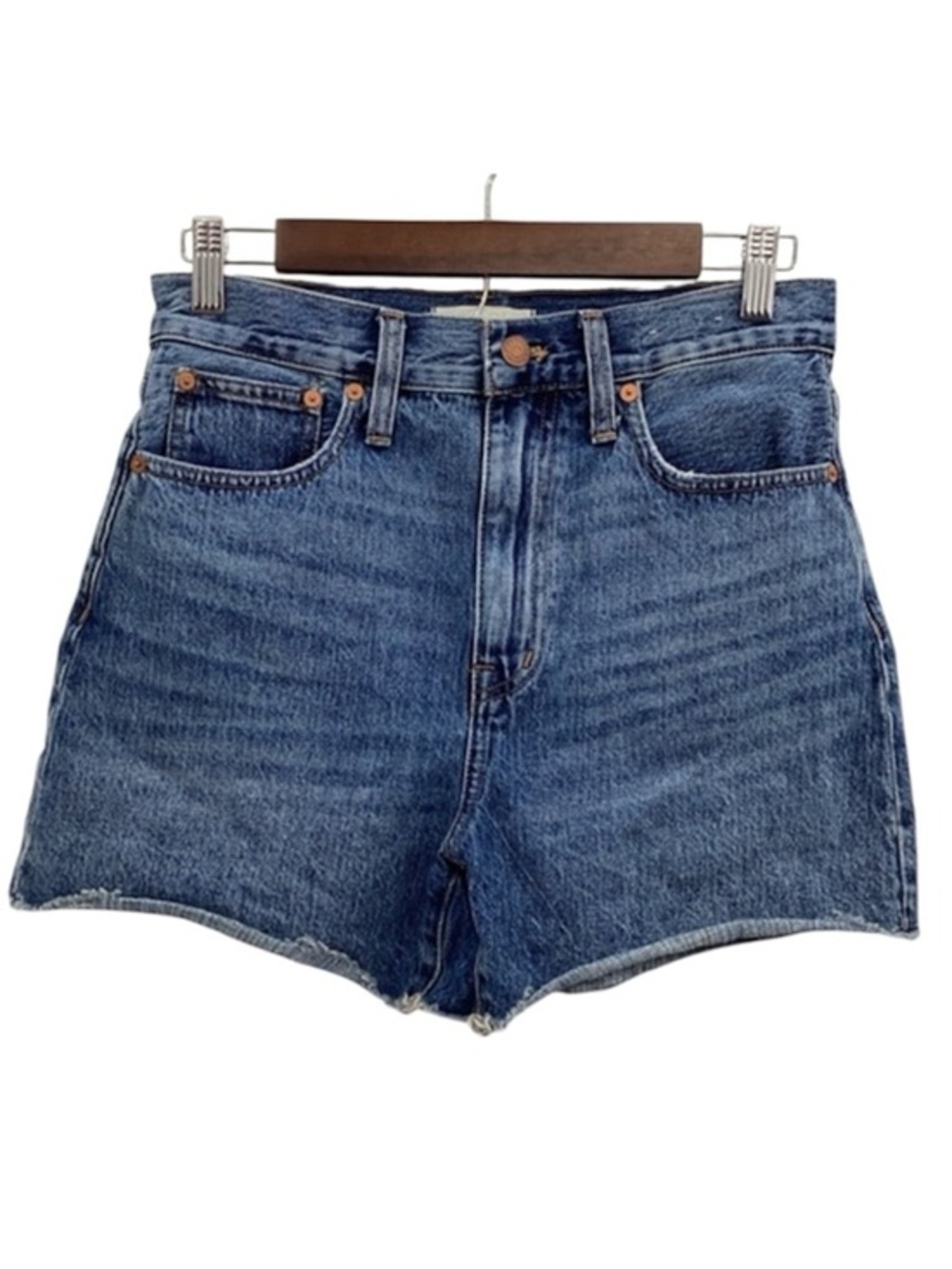 Madewell The Mom Short Blue Jean Shorts